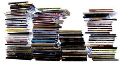 Stacks of albums