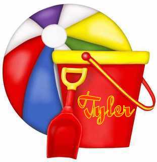 BEACH TOYS WITH THE NAME TYLER