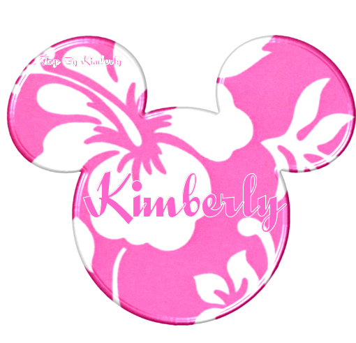 MICKEY HEAD WITH THE NAME KIMBERLY