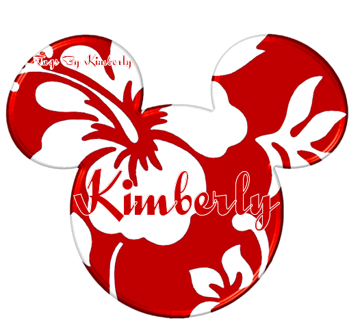 MICKEY HEAD WITH THE NAME KIMBERLY
