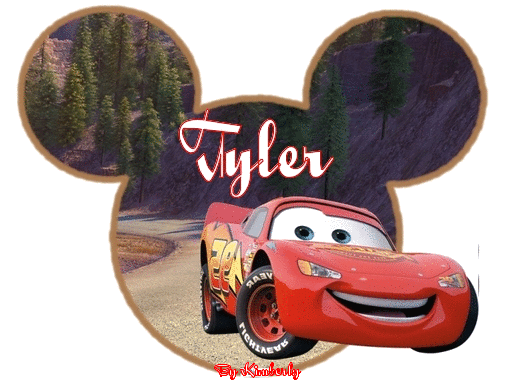 MICKEY HEAD WITH THE NAME TYLER
