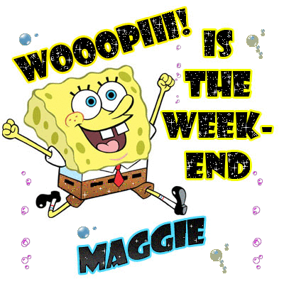 Spongebob celebrates weekend!