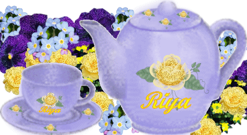 Riya's teapot and cup