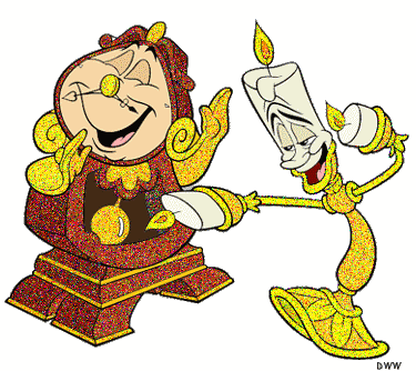 Lumiere and Cogsworth