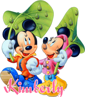 MICKEY & MINNIE WITH THE NAME KIMBERLY