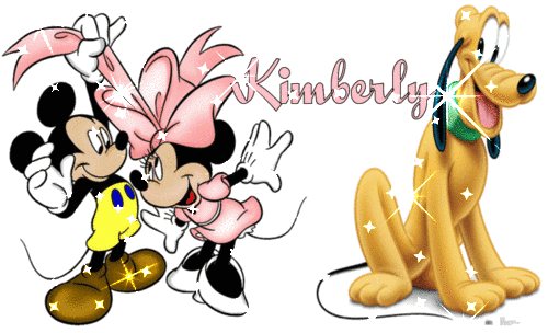 MICKEY AND MINNIE WITH THE NAME KIMBERLY