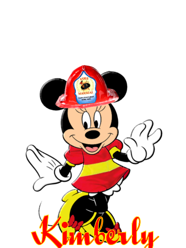 MINNIE WITH THE NAME KIMBERLY