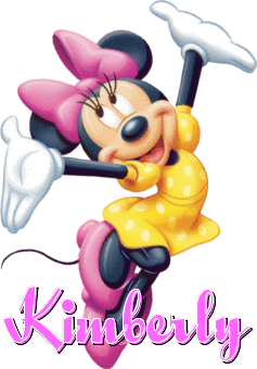 MINNIE WITH THE NAME KIMBERLY