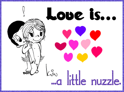 Love is...a little nuzzle.