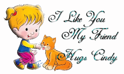 i like you my frind cindy