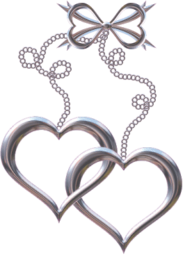 2 hearts charm