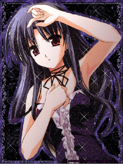 Purple anime girl