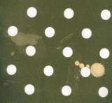 dust green polka dots