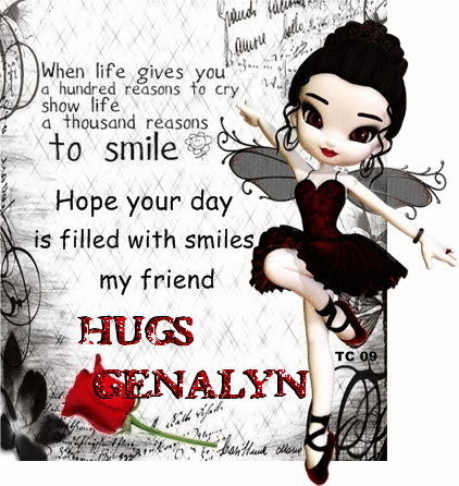 Smiles hugs Genalyn