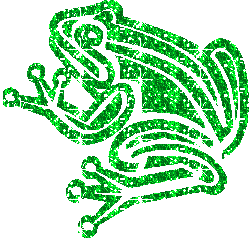 glitter frog