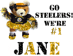 Steelers Cheer Bear...Jane