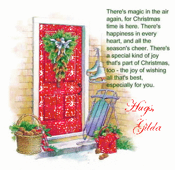gilda christmas door