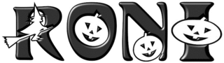 HALLOWEEN WITH THE NAME RONI