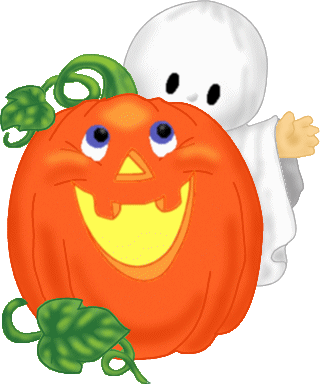 GHOST WITH A PUMPKIN
