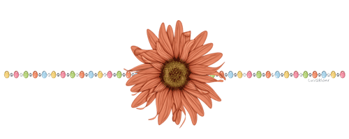 Orange Flower divider