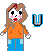 Pixel Doll Brown hair