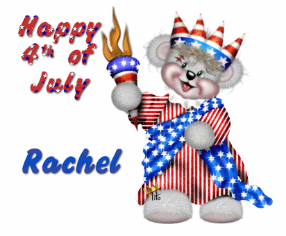 happy 4th july Rachel