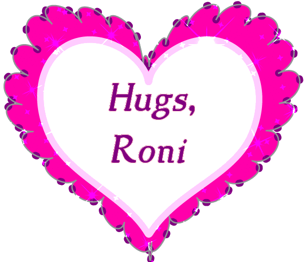 Pink and Purple Sparkle Heart - Roni