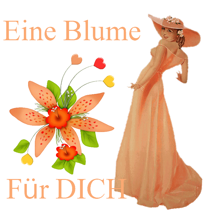 Woman stands to flower