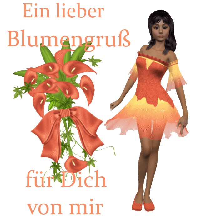 Woman stands to flower