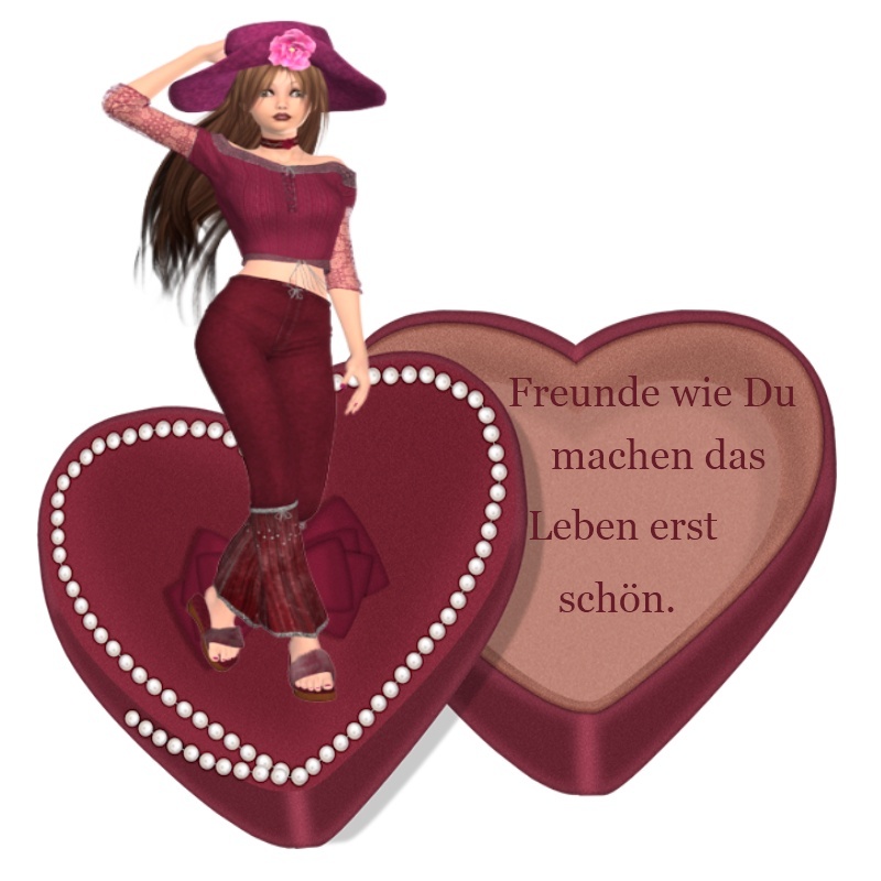 Woman on the heart