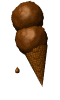 3D Chocolate Ice Cream