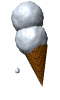 3D Vanilla Ice Cream
