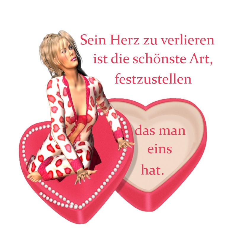 Woman is sitting on the Heart