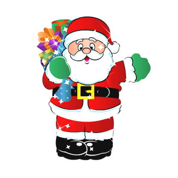 Background - Christmas Sparkle Santa