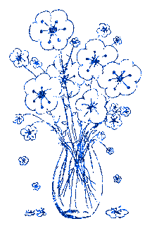 blue boquet