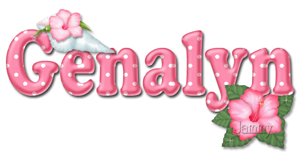 Genalyn: Pink spotted Hibiscus & Sea shell