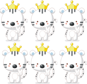 White Prince Tiger Background