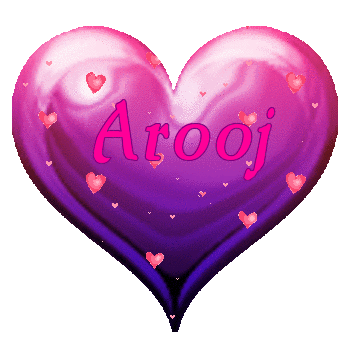 Purple and Pink Heart - Arooj