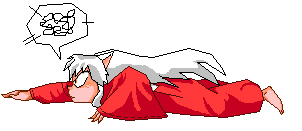 Kagome said sit, didn't she?