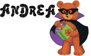 Halloween Teddy Bear - Andrea