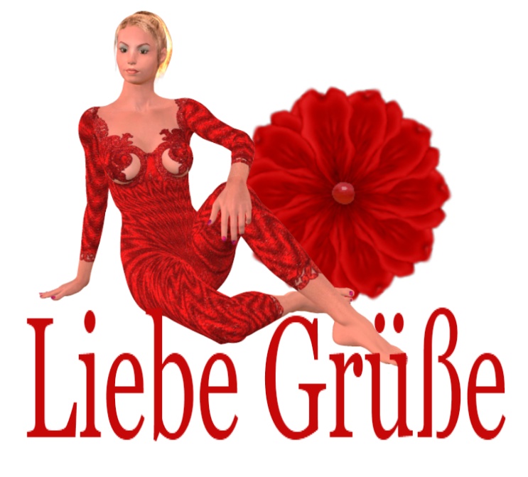 Woman is sitting on flower