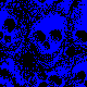 blue skulls wallpaper