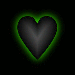 Glowing Heart - Green