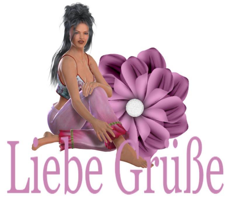 Woman sits in the flower