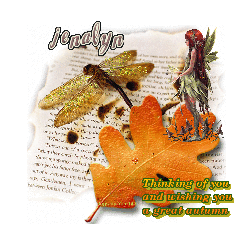 Wishing you a great autumn-Jenalyn