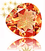 Orange Glittery Gem