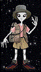 alien waving hi