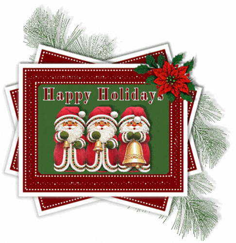 Happy Holidays~Cute Santa's
