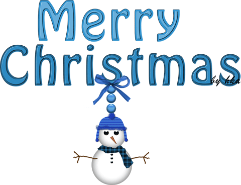 Merry Christmas blue