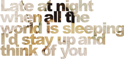 late at night